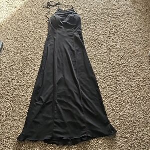 B. Smart Black Halter Top Gown